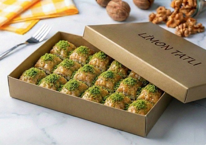 Tatlı Severler İçin 1000 Gr Fıstıklı Baklava pasta